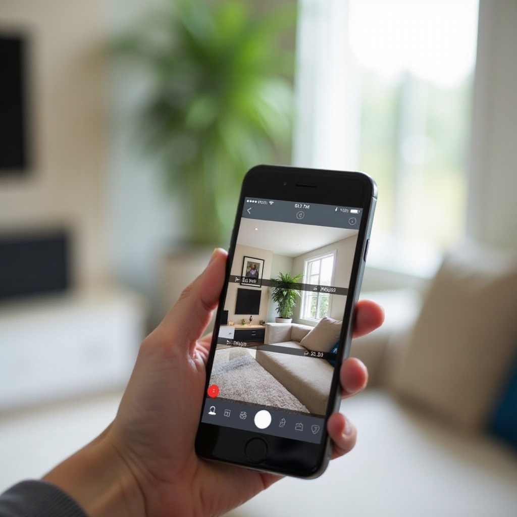 telefondan izlenen güvenlik kamerası